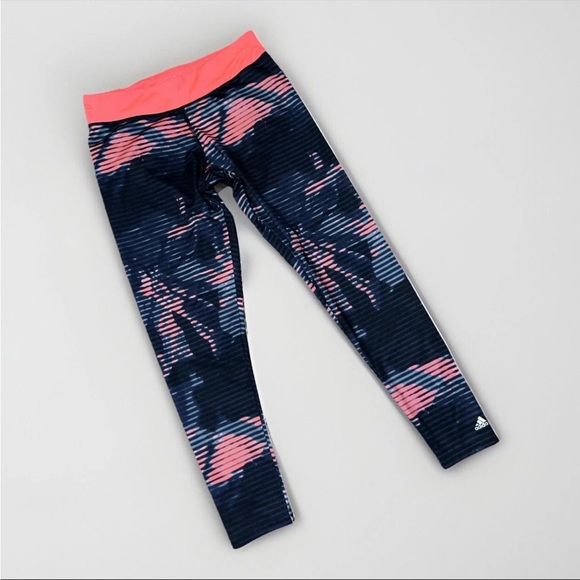 adidas Pants - adidas Performance Women's Midnight Floral Print Ultimate Tights, Med. Climalite
